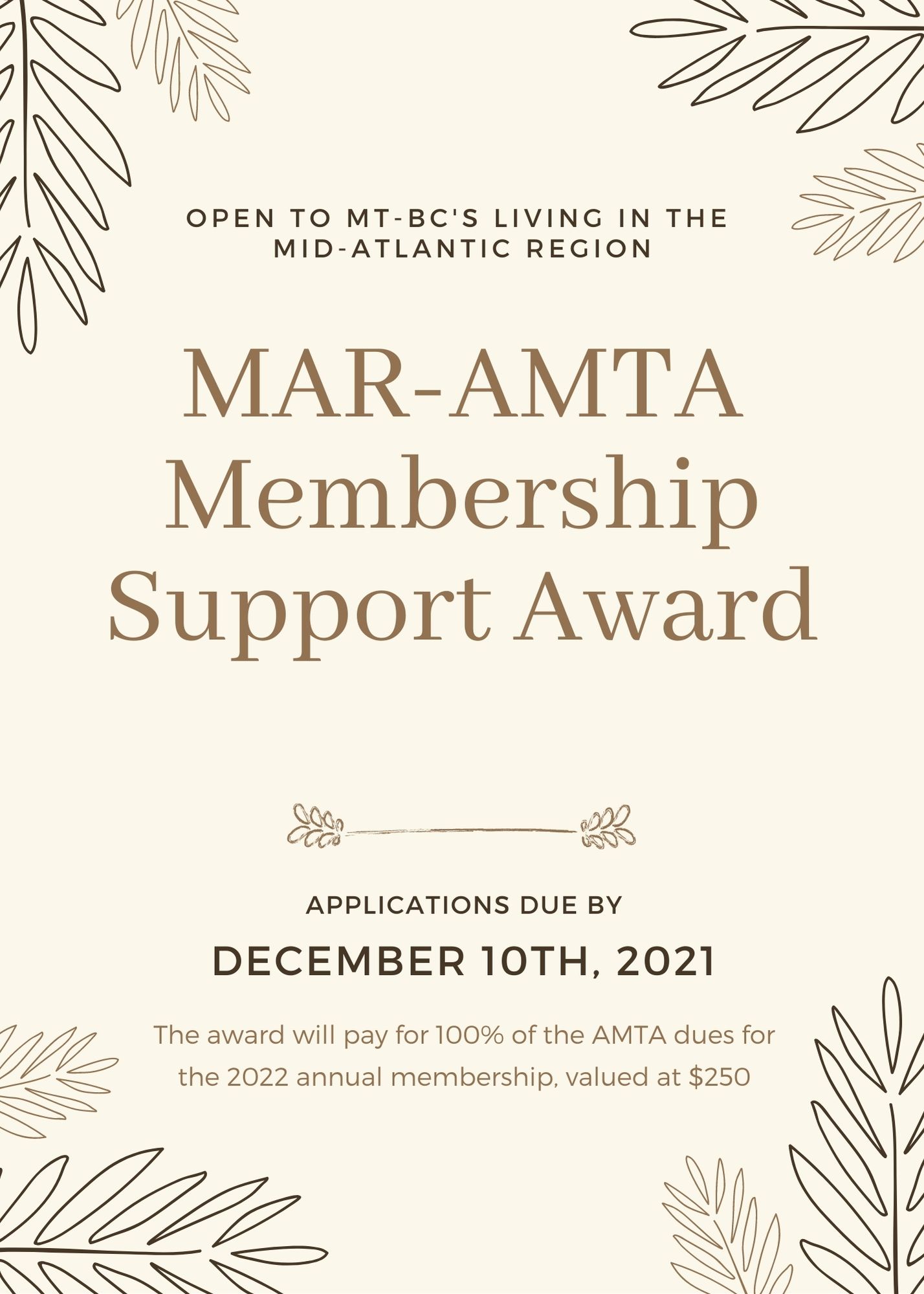 Membership Support Award for 2022