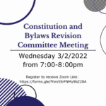 Constitution and Bylaws Feedback Event