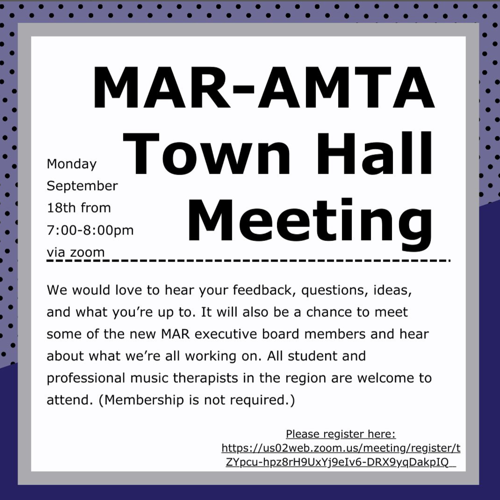 Read more about the article MAR-AMTA Town Hall 9/18/2023